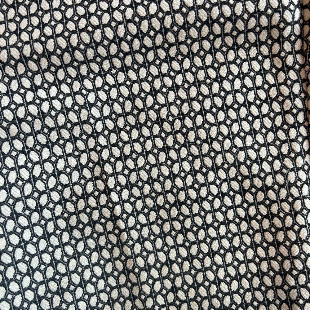 Express Size 8 Black And White Editor Pants - image 5